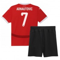 Maglie da calcio Austria Marko Arnautovic #7 Prima Maglia Bambino Europei 2024 Manica Corta (+ Pantaloni corti)